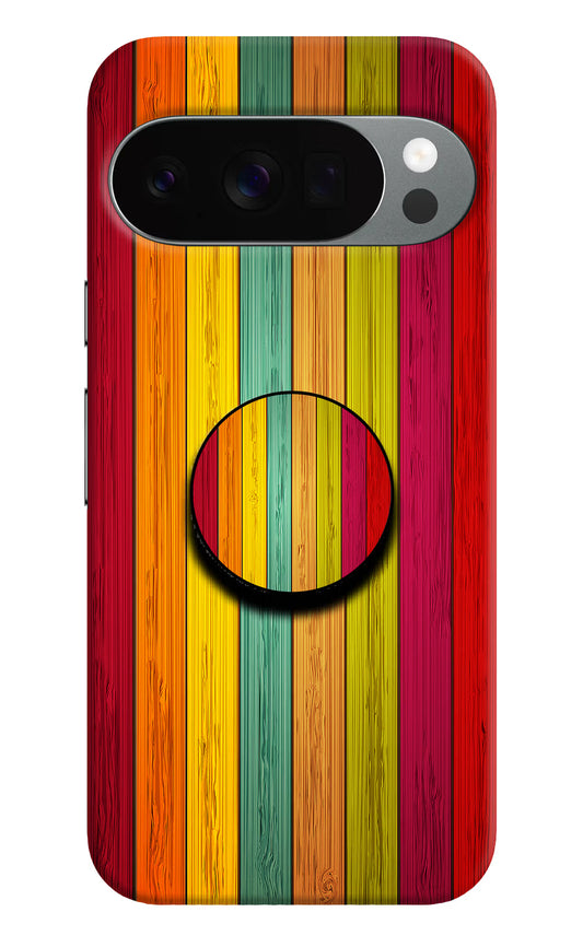 Multicolor Wooden Google Pixel 10 Pro Pop Case by Casekaro
