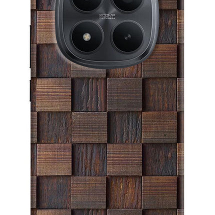 Wooden Cube Design Redmi Note 15 Pro+ 5G Hard Case Back Cover by Casekaro