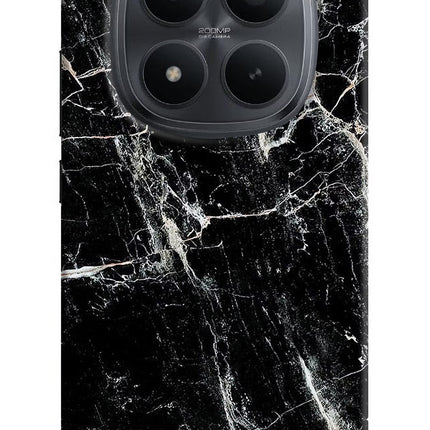 Black Marble Texture Redmi Note 15 Pro+ 5G Hard Case Back Cover by Casekaro