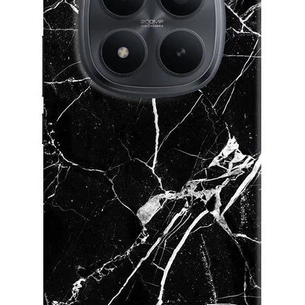 Black Marble Pattern Redmi Note 15 Pro+ 5G Hard Case Back Cover by Casekaro