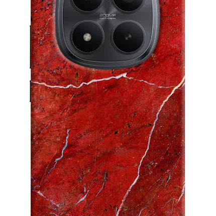Red Marble Design Redmi Note 15 Pro+ 5G Hard Case Back Cover by Casekaro