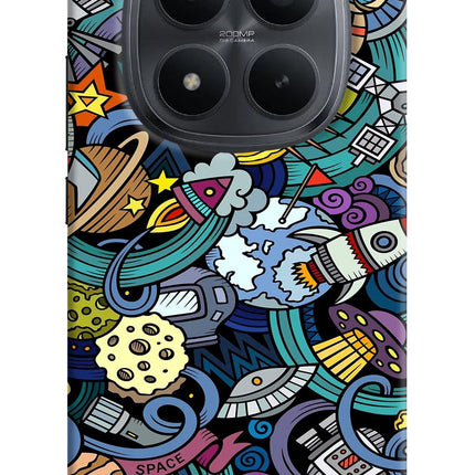 Space Abstract Redmi Note 15 Pro+ 5G Hard Case Back Cover by Casekaro