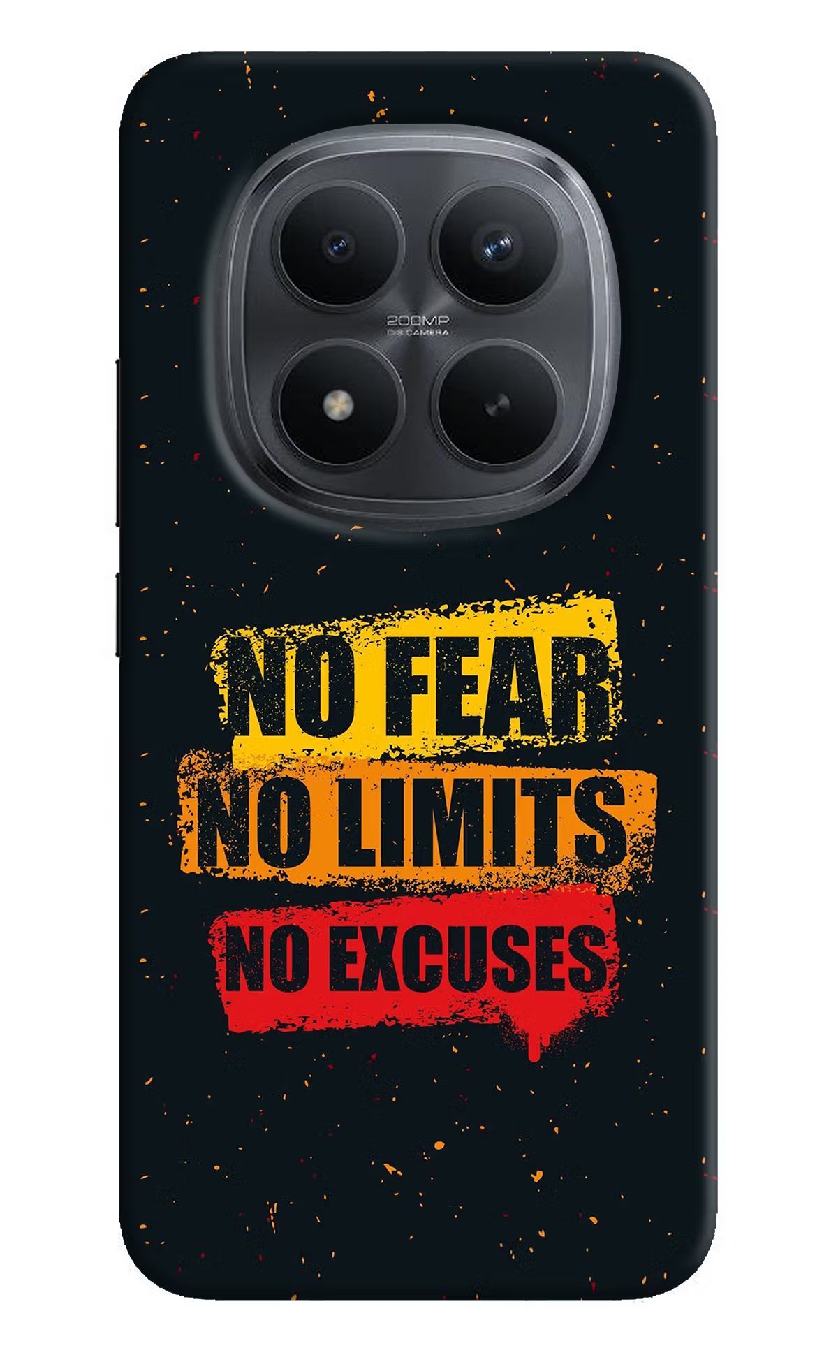No Fear No Limits No Excuse Redmi Note 15 Pro+ 5G Back Cover