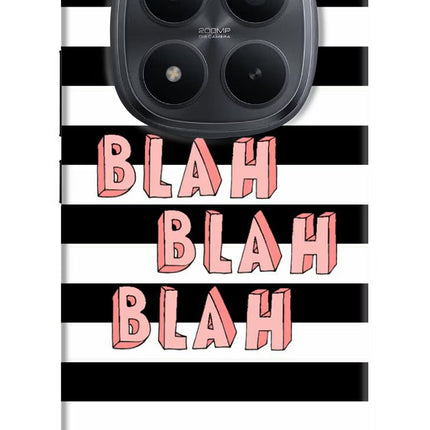 Blah Blah Blah Redmi Note 15 Pro+ 5G Hard Case Back Cover by Casekaro