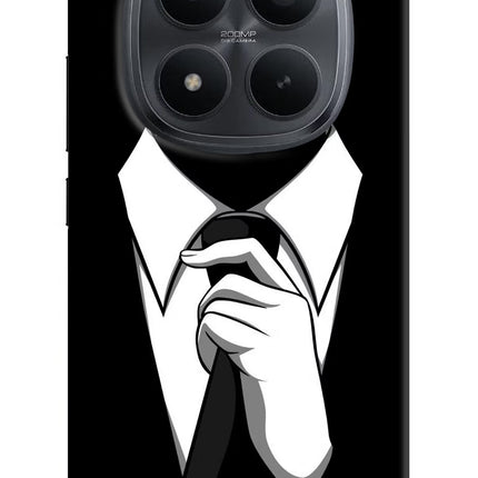 Black Tie Redmi Note 15 Pro+ 5G Hard Case Back Cover by Casekaro