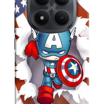 Captain America Redmi Note 15 Pro+ 5G Hard Case Back Cover by Casekaro