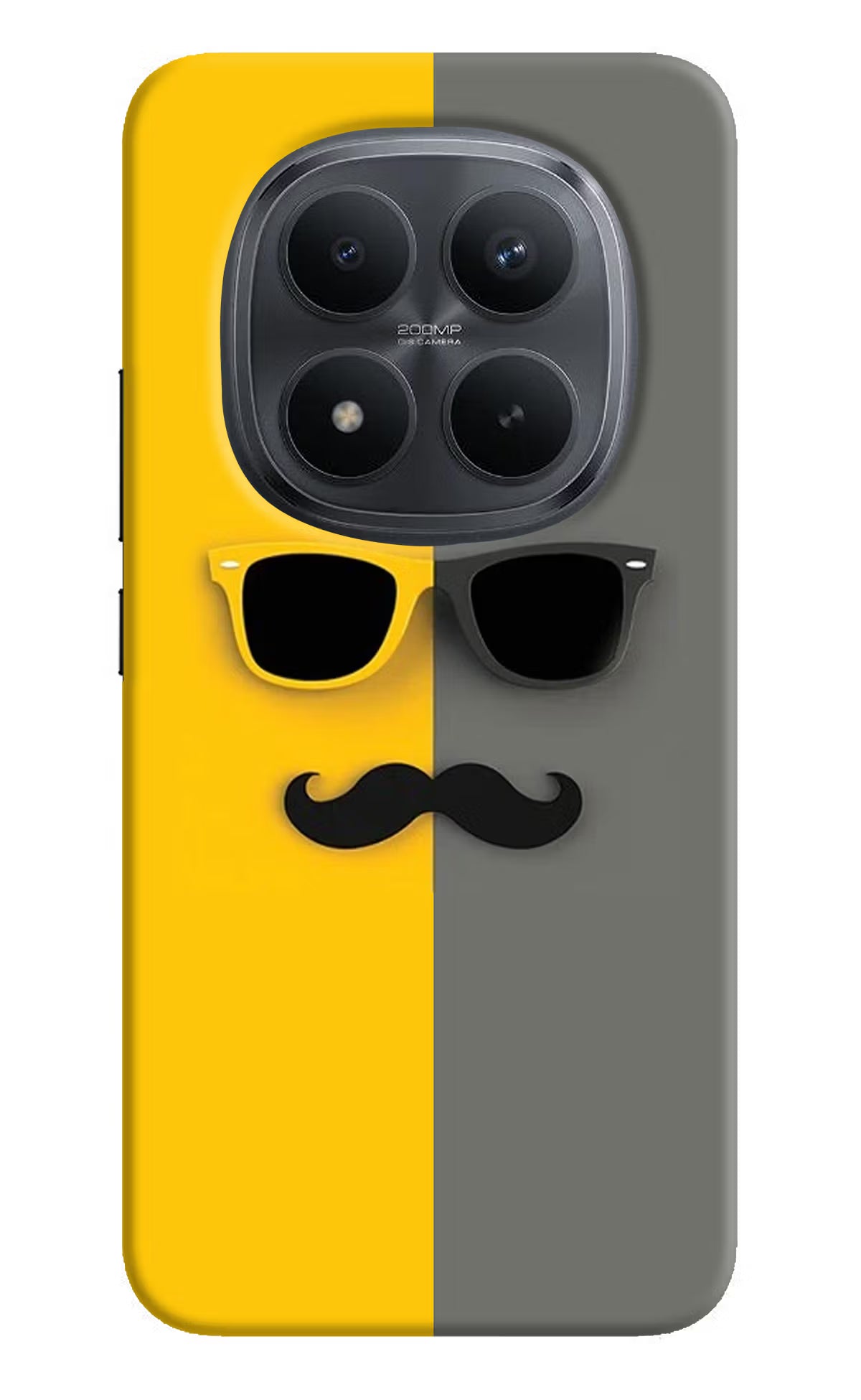 Sunglasses with Mustache Redmi Note 15 Pro+ 5G Back Cover