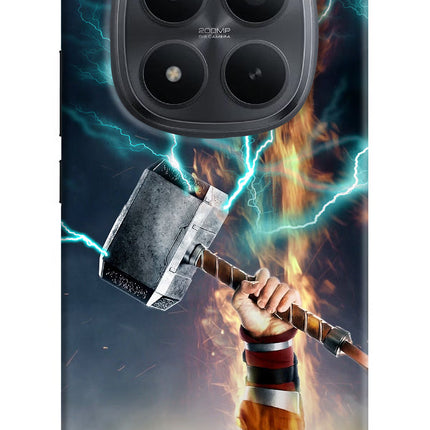 Thor Hammer Mjolnir Redmi Note 15 Pro+ 5G Hard Case Back Cover by Casekaro