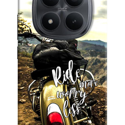 Ride More Worry Less Redmi Note 15 Pro+ 5G Hard Case Back Cover by Casekaro