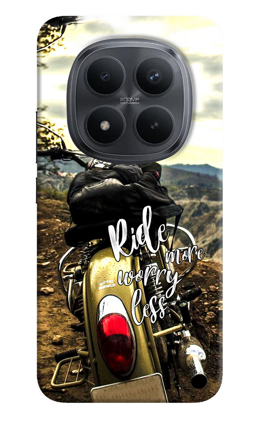 Ride More Worry Less Redmi Note 15 Pro+ 5G Back Cover, Hard case