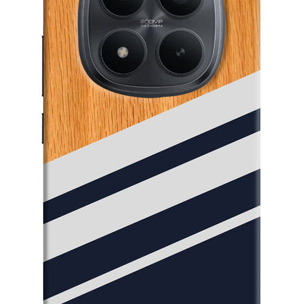 Blue and white wooden Redmi Note 15 Pro+ 5G Hard Case Back Cover by Casekaro