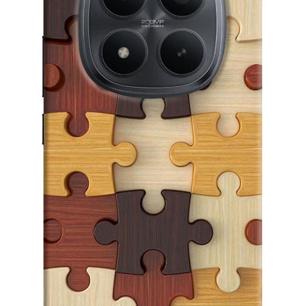 Wooden Puzzle Redmi Note 15 Pro+ 5G Hard Case Back Cover by Casekaro