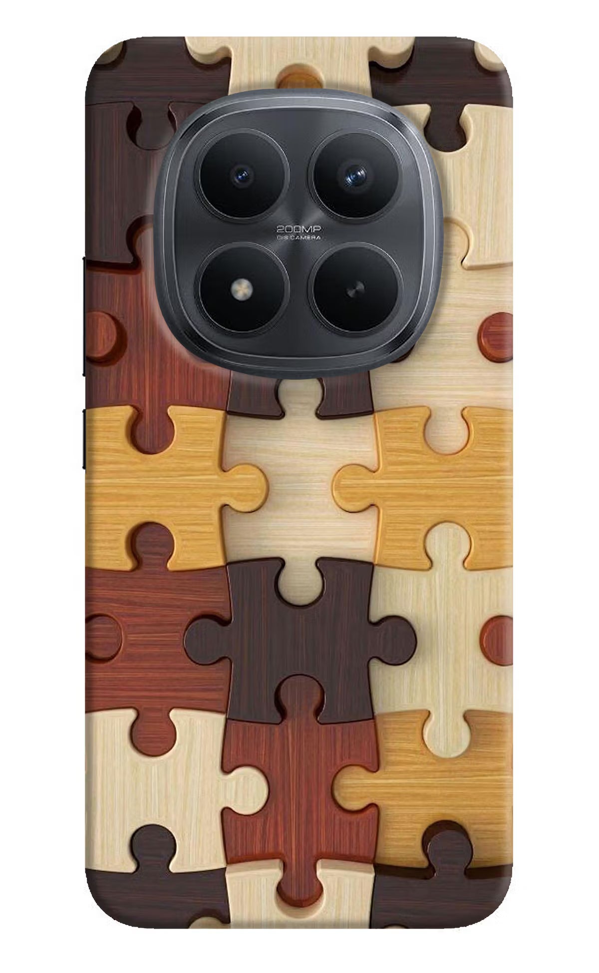 Wooden Puzzle Redmi Note 15 Pro+ 5G Back Cover