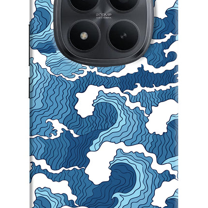 Blue Waves Redmi Note 15 Pro+ 5G Hard Case Back Cover by Casekaro
