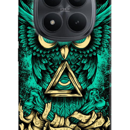 Green Owl Redmi Note 15 Pro+ 5G Hard Case Back Cover by Casekaro