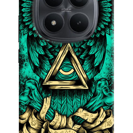Green Owl Redmi Note 15 Pro+ 5G Hard Case Back Cover by Casekaro