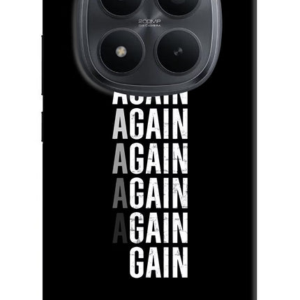 Again Again Gain Redmi Note 15 Pro+ 5G Hard Case Back Cover by Casekaro