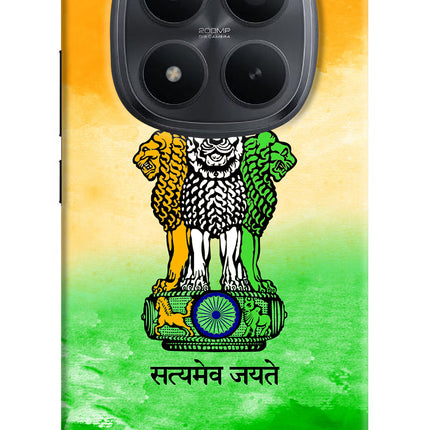 Satyamev Jayate Flag Redmi Note 15 Pro+ 5G Hard Case Back Cover by Casekaro