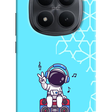 Cute Astronaut Chilling Redmi Note 15 Pro+ 5G Hard Case Back Cover by Casekaro