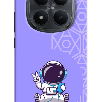 Cute Astronaut Chilling Redmi Note 15 Pro+ 5G Hard Case Back Cover by Casekaro