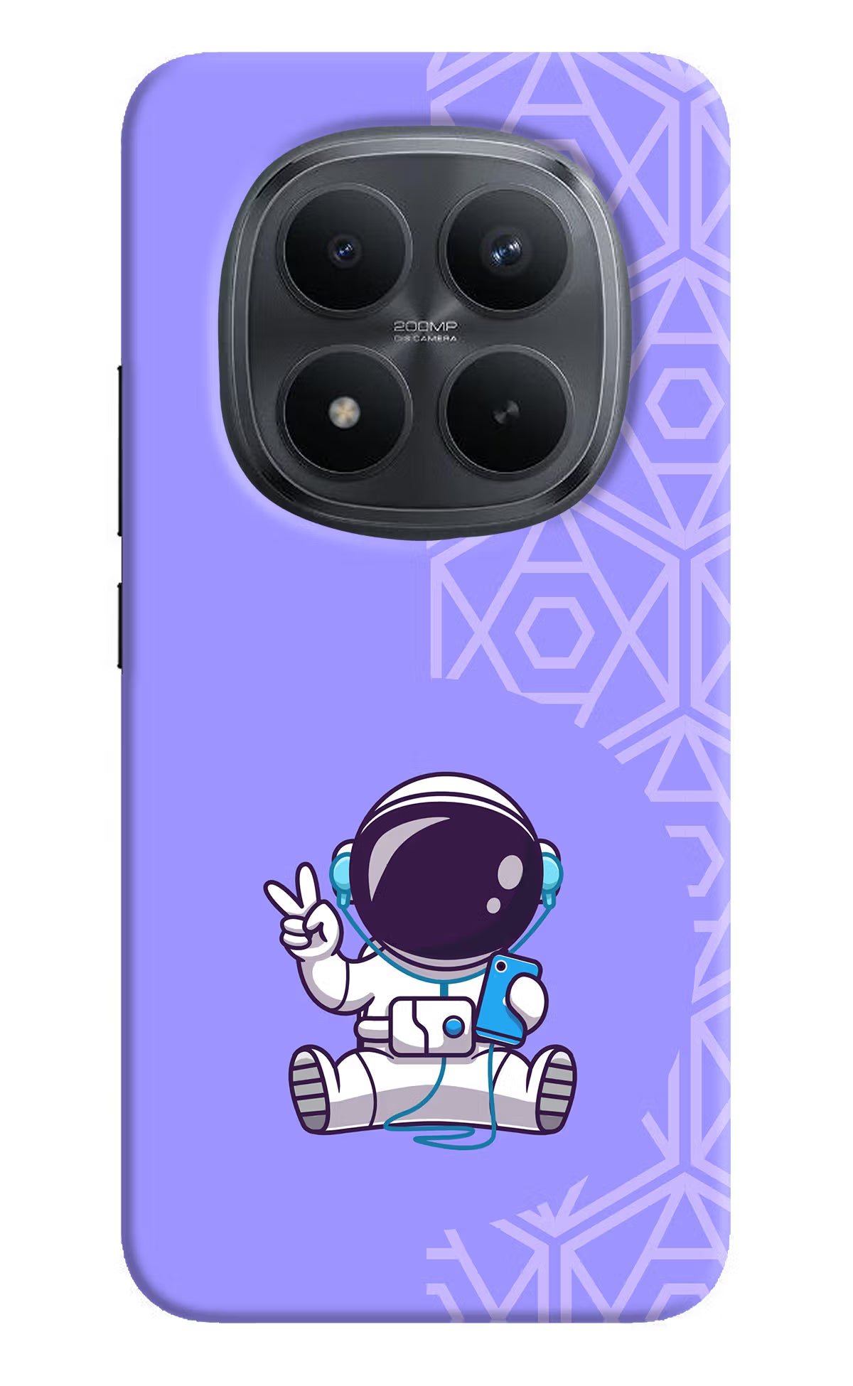 Cute Astronaut Chilling Redmi Note 15 Pro+ 5G Back Cover