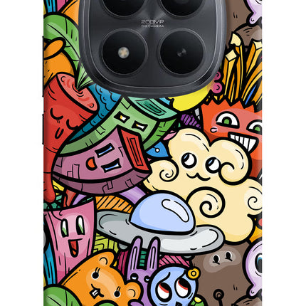 Veggie Doodle Redmi Note 15 Pro+ 5G Hard Case Back Cover by Casekaro