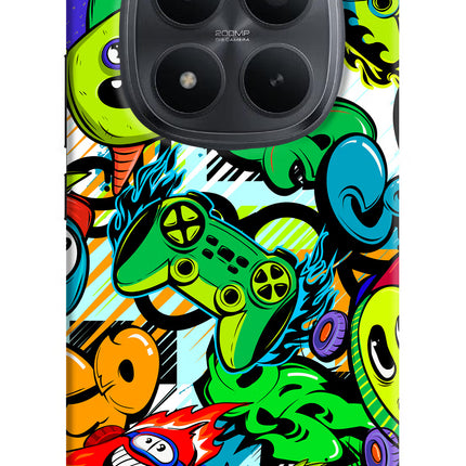 Game Doodle Redmi Note 15 Pro+ 5G Hard Case Back Cover by Casekaro