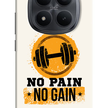 No Pain No Gain Redmi Note 15 Pro+ 5G Hard Case Back Cover by Casekaro