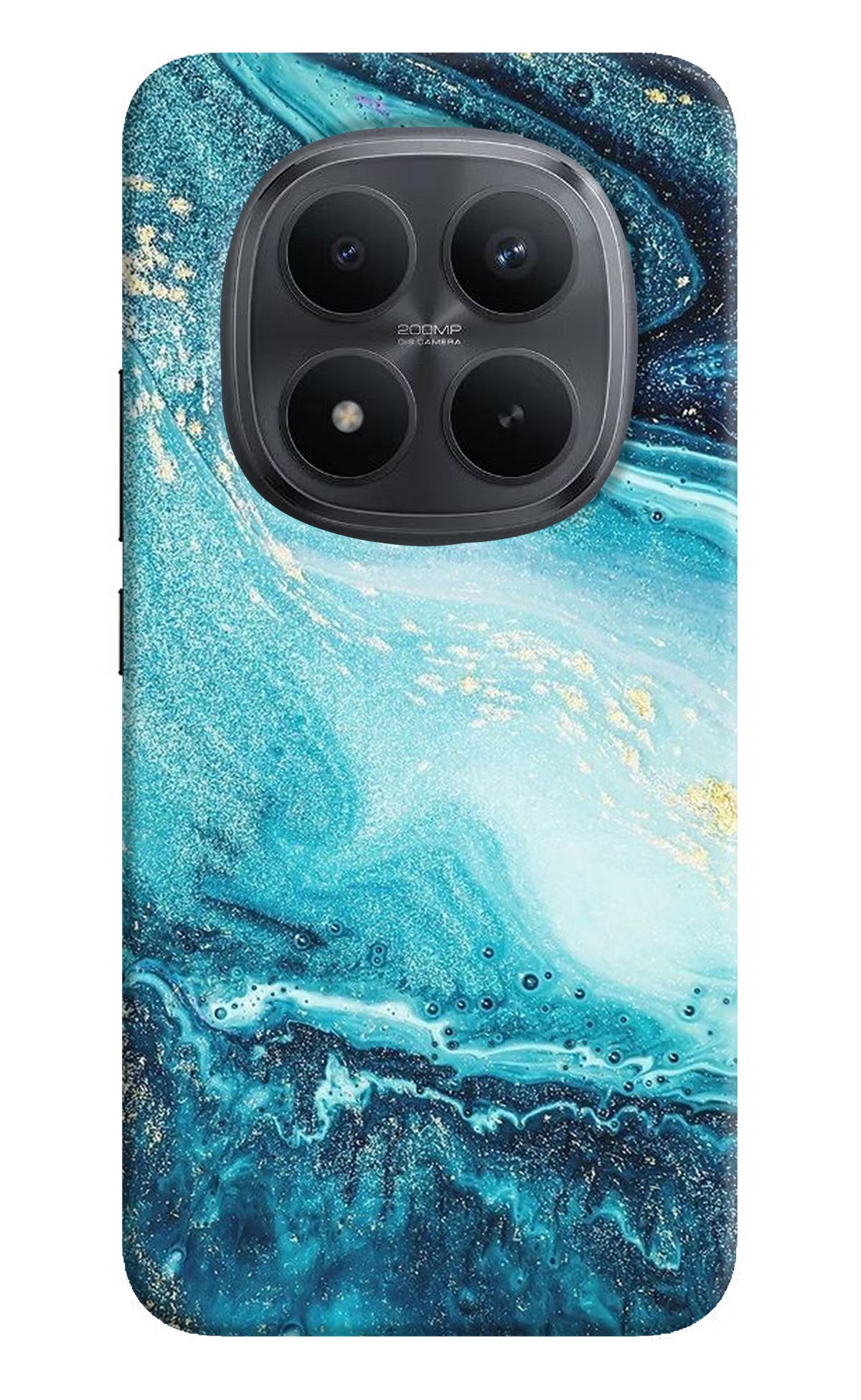 Blue Glitter Marble Redmi Note 15 Pro+ 5G Back Cover