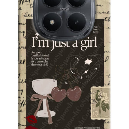 I am just a girl Redmi Note 15 Pro+ 5G Hard Case Back Cover by Casekaro