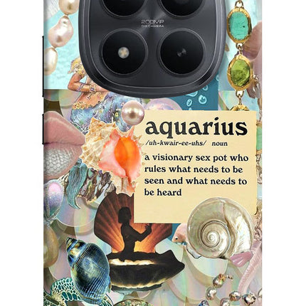 Aquarius Zodiac Redmi Note 15 Pro+ 5G Hard Case Back Cover by Casekaro