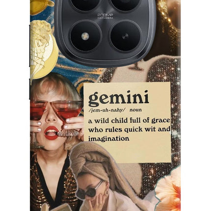 Gemini Zodiac Redmi Note 15 Pro+ 5G Hard Case Back Cover by Casekaro