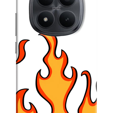 Fired Up – White Redmi Note 15 Pro+ 5G Hard Case Back Cover by Casekaro