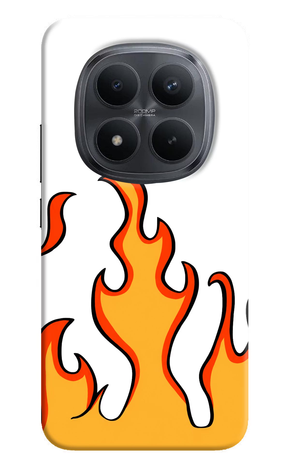 Fired Up – White Redmi Note 15 Pro+ 5G Back Cover
