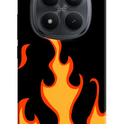Fired Up – Black Redmi Note 15 Pro+ 5G Hard Case Back Cover by Casekaro