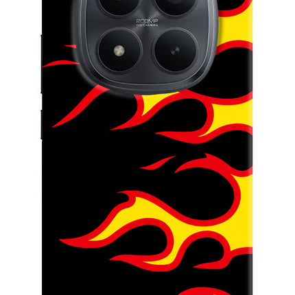 Side Sweep Flames Redmi Note 15 Pro+ 5G Hard Case Back Cover by Casekaro