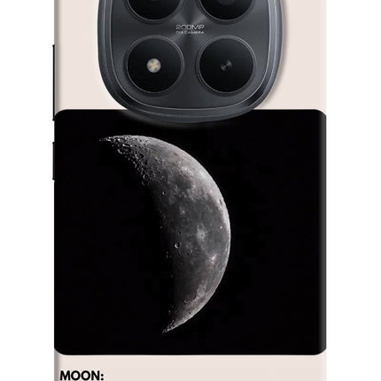 Moon Phase Redmi Note 15 Pro+ 5G Hard Case Back Cover by Casekaro