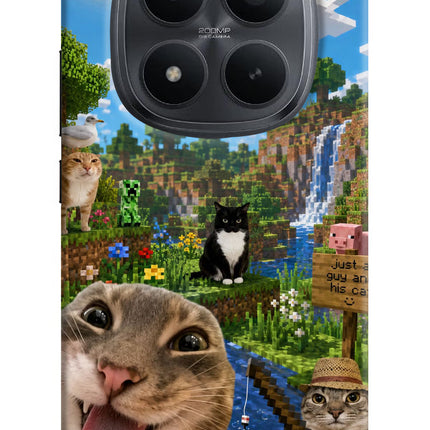 Minecraft Cat Chaos Redmi Note 15 Pro+ 5G Hard Case Back Cover by Casekaro