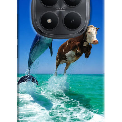 Dolphin vs Cow Redmi Note 15 Pro+ 5G Hard Case Back Cover by Casekaro