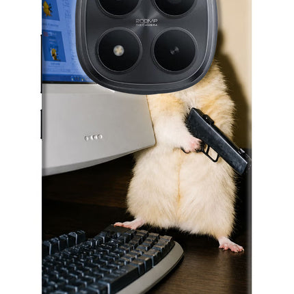 Hacker Hamster Redmi Note 15 Pro+ 5G Hard Case Back Cover by Casekaro