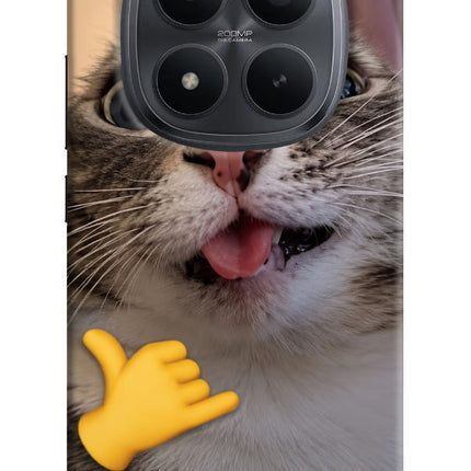 Silly Cat Call Redmi Note 15 Pro+ 5G Hard Case Back Cover by Casekaro