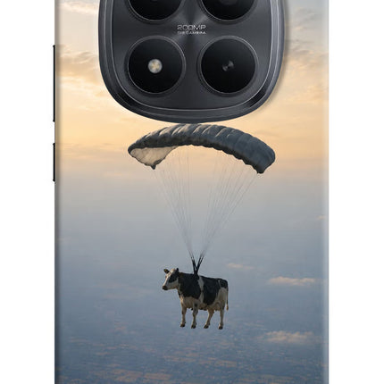 Skydiving Cow Redmi Note 15 Pro+ 5G Hard Case Back Cover by Casekaro