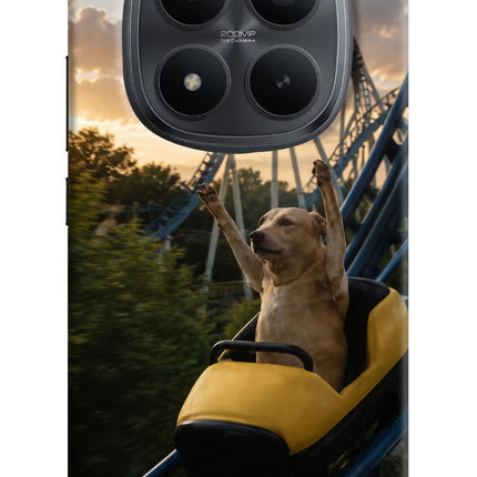 Rollercoaster Dog Redmi Note 15 Pro+ 5G Hard Case Back Cover by Casekaro