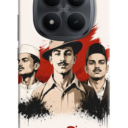 Bhagat Singh Trio Redmi Note 15 Pro+ 5G Hard Case Back Cover by Casekaro