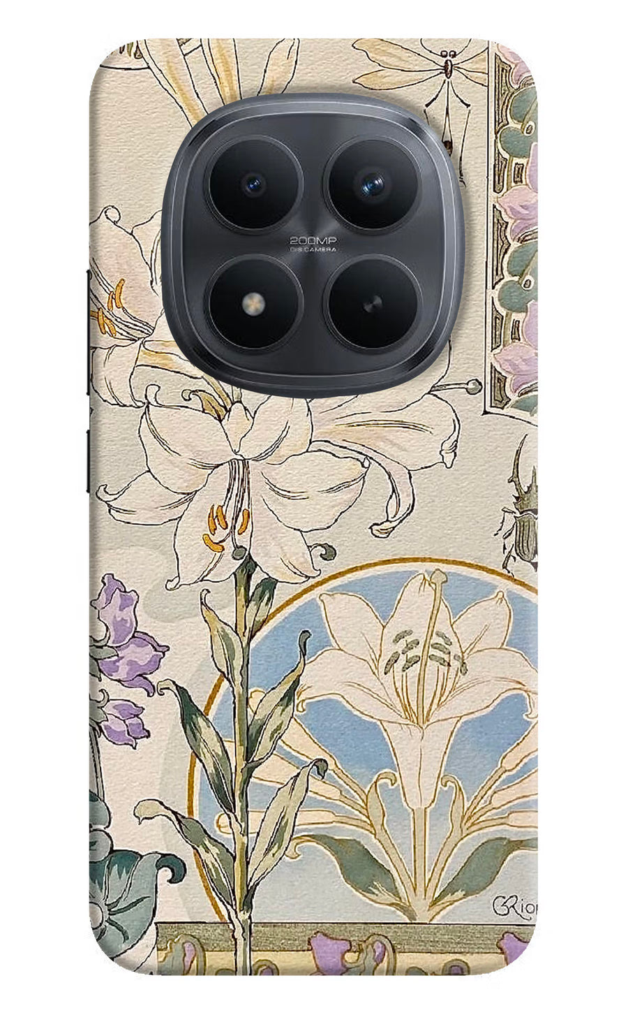 White Lily Redmi Note 15 Pro+ 5G Back Cover, Hard case