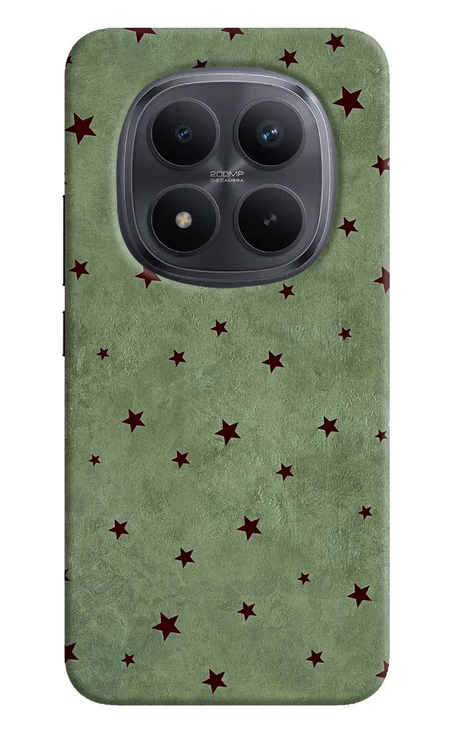 Green Stars Redmi Note 15 Pro+ 5G Back Cover, Hard case