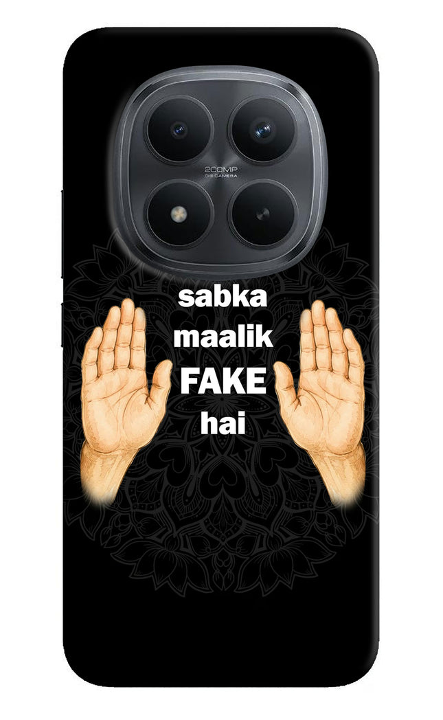 Sabka Malik Fake Redmi Note 15 Pro+ 5G Hard Case Back Cover by Casekaro