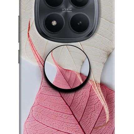 White Pink Leaf Redmi Note 15 Pro+ 5G Pop Case by Casekaro