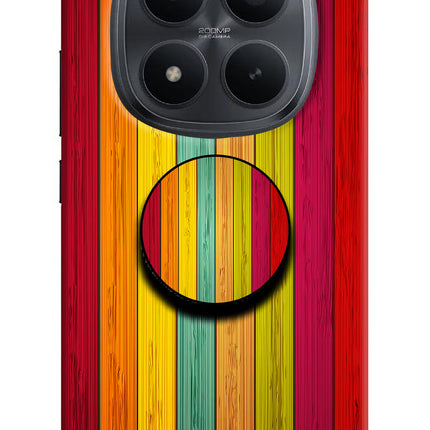 Multicolor Wooden Redmi Note 15 Pro+ 5G Pop Case by Casekaro