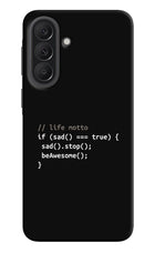 Life Motto Code Samsung A37 5G Back Cover